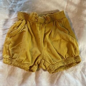 Mustard Baby Shorts
